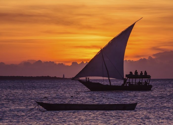 Sunset sailing trip