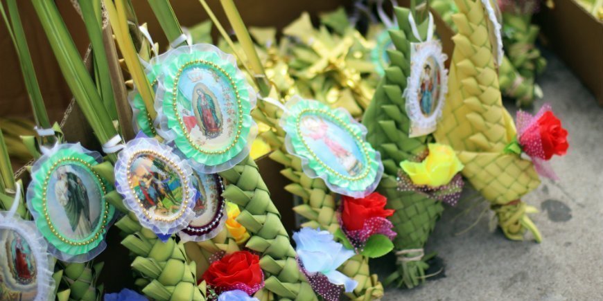 Decoration Palm Sunday in Mexico