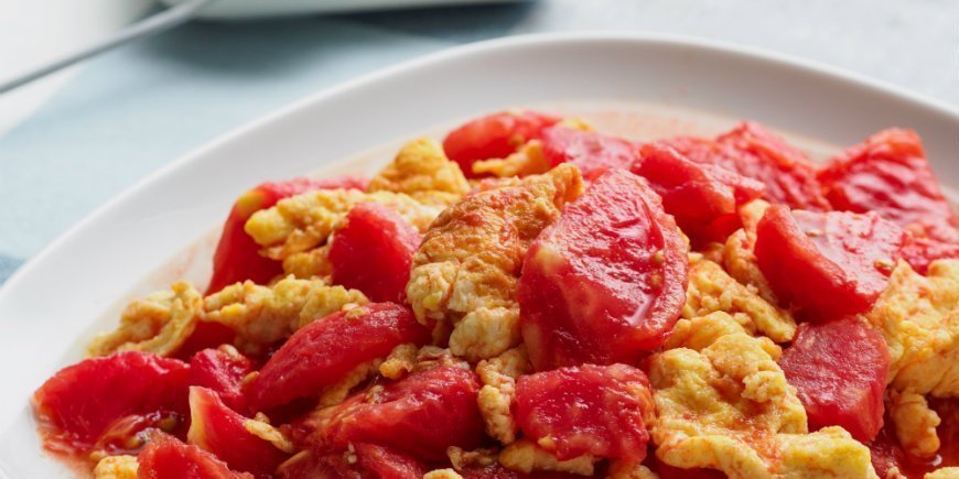 Tomato and egg stir fry