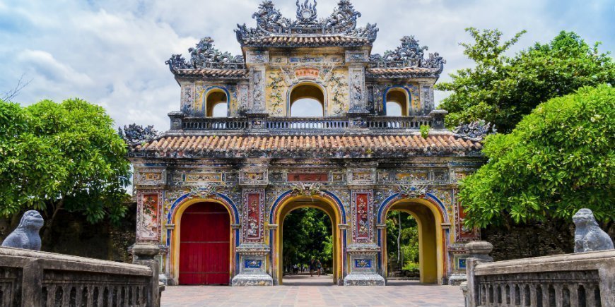 the royal citadel in Hue