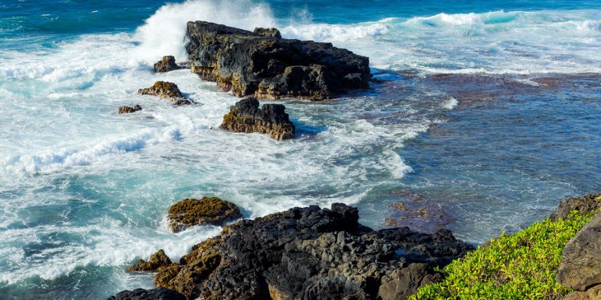 Viewpoint at Gris Gris of waves in Souillac