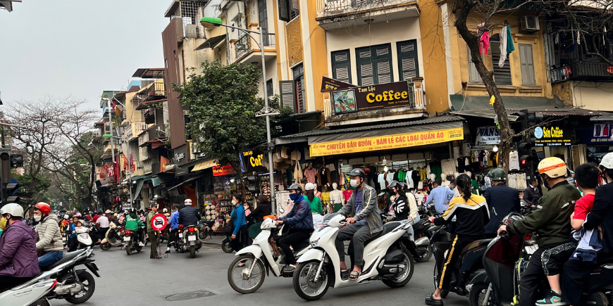 Scooters in Hanoi Old Town