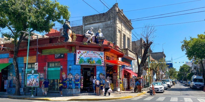 A shop in La Boca in Buenos Aires