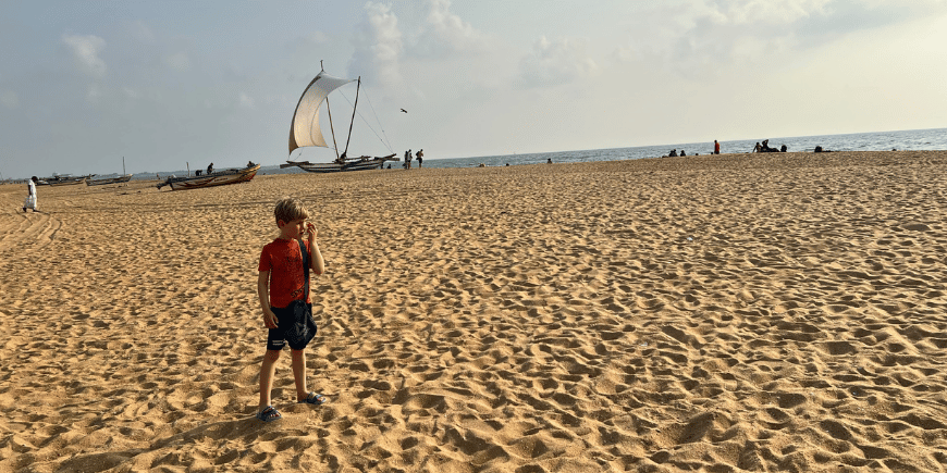 negombo beach in sri lanka