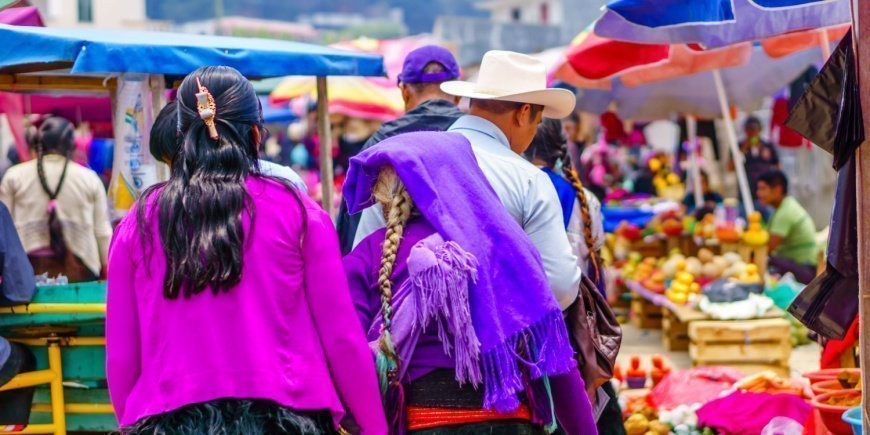 Mayan woman at a market in Chamula village