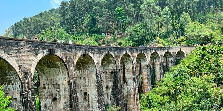 The Nine Arch Bridge in Sri Lanka
