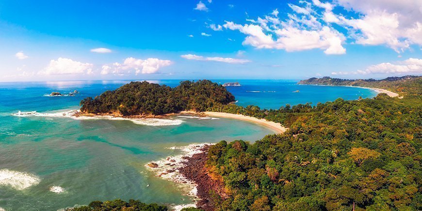 Overview and Manuel Antonio National Park and beach