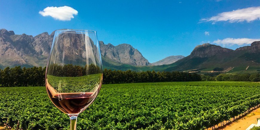 Wine tasting in Franschhoek in the Western Cape, South Africa