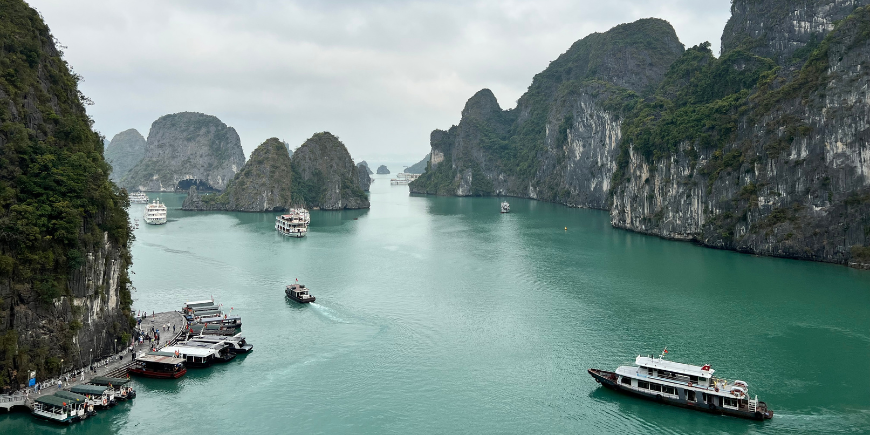 Boats in Ha Long Bay