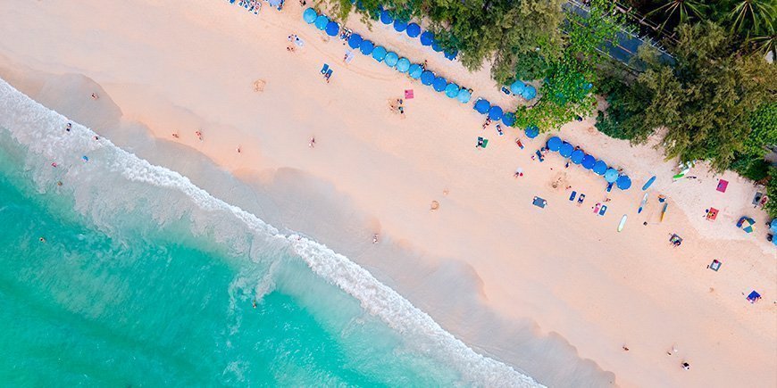 Kata Beach on Phuket in southern Thailand