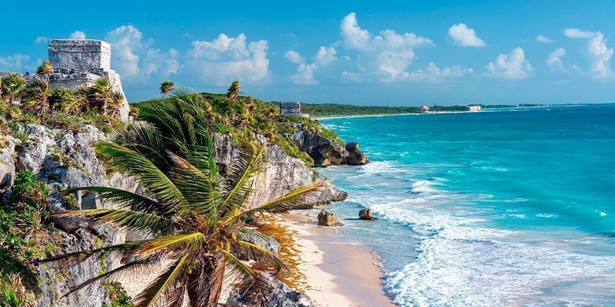 Ruins in Tulum, Mexico.