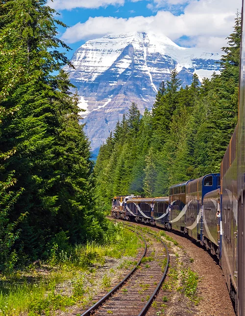 The Canadian Rockies by train