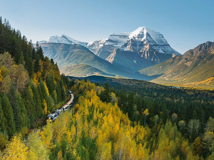 The Canadian Rockies by train