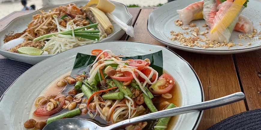Three beautiful Thai dishes