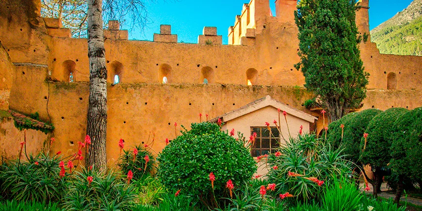 Kasbah garden in the medina of Chefchaouen