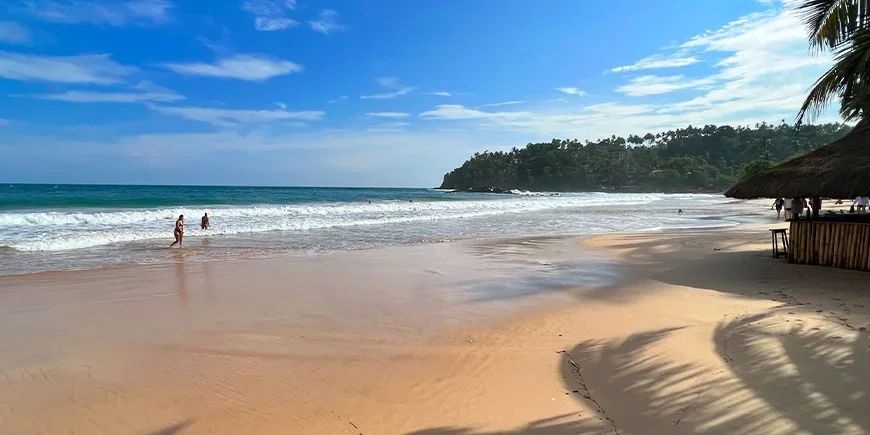Mirissa Beach on a sunny day