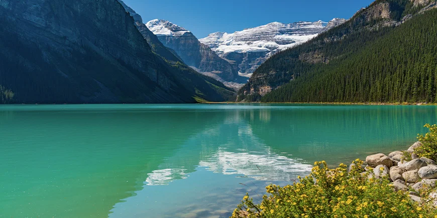 Beautiful Lake Louise in Banff National Park in Canada