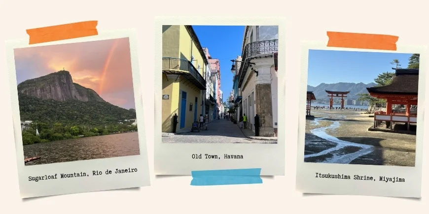 Three women's favourite places: Rio de Janeiro, Havana, Miyajima Island
