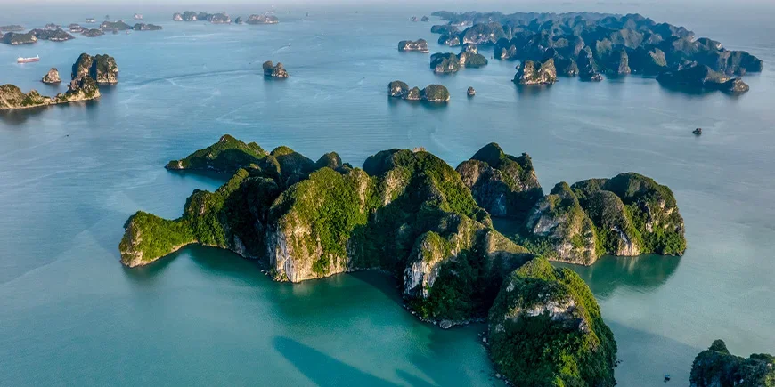 View over Ha Long Bay