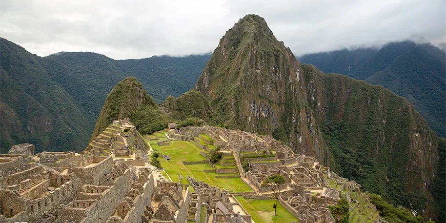 Panoramic view of Machu Picchu