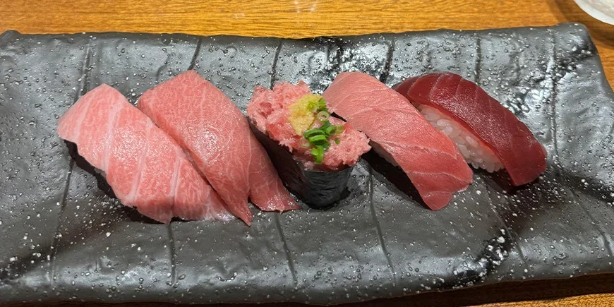 Sushi, as it looks in Japan
