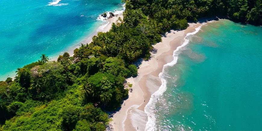 Manuel Antonio Beach in the national park