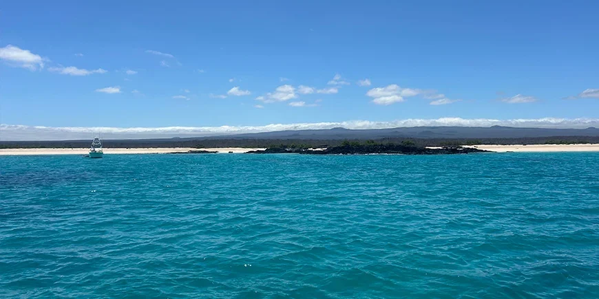 Beautiful sea in the Galápagos Islands