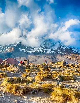 The Karanga camp on the Machame Route