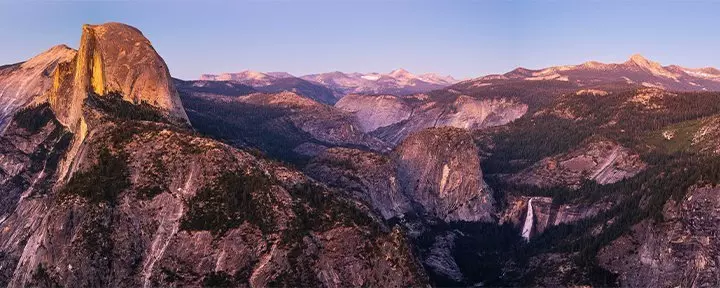 Panoramic view from Yosemite National Park