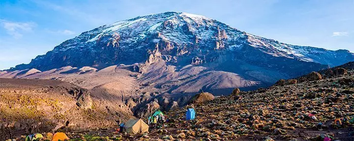 views of Kilimanjaro from the Machame Route