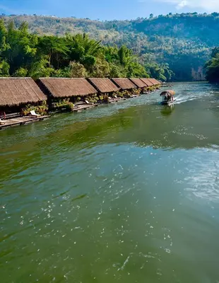 River Kwai Jungle Rafts on the River Kwai