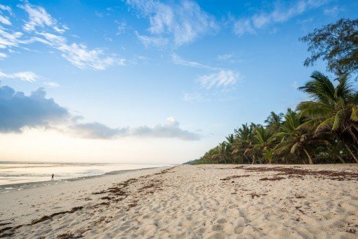 On a beach holiday in Mombasa