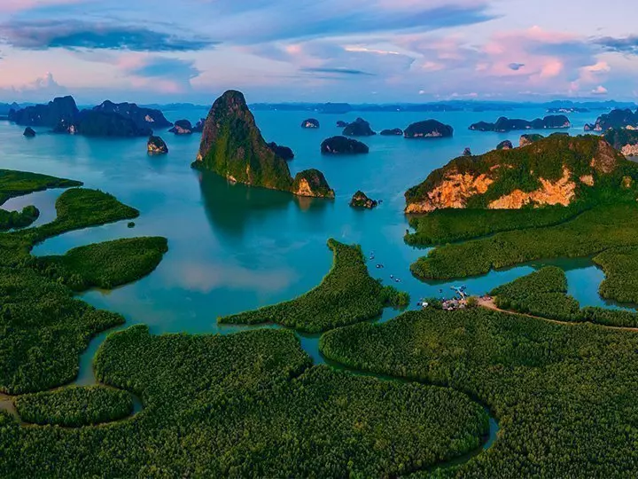 View of Phang Nga Bay in Thailand