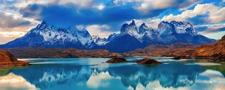 Sunset at Torres del Paine in Chile