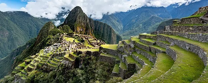 View of Machu Picchu in Peru