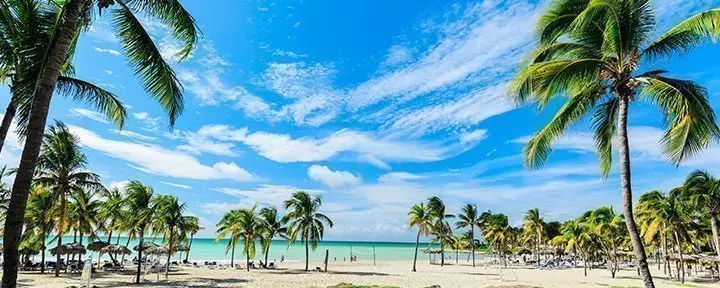 Vardero beach in Cuba