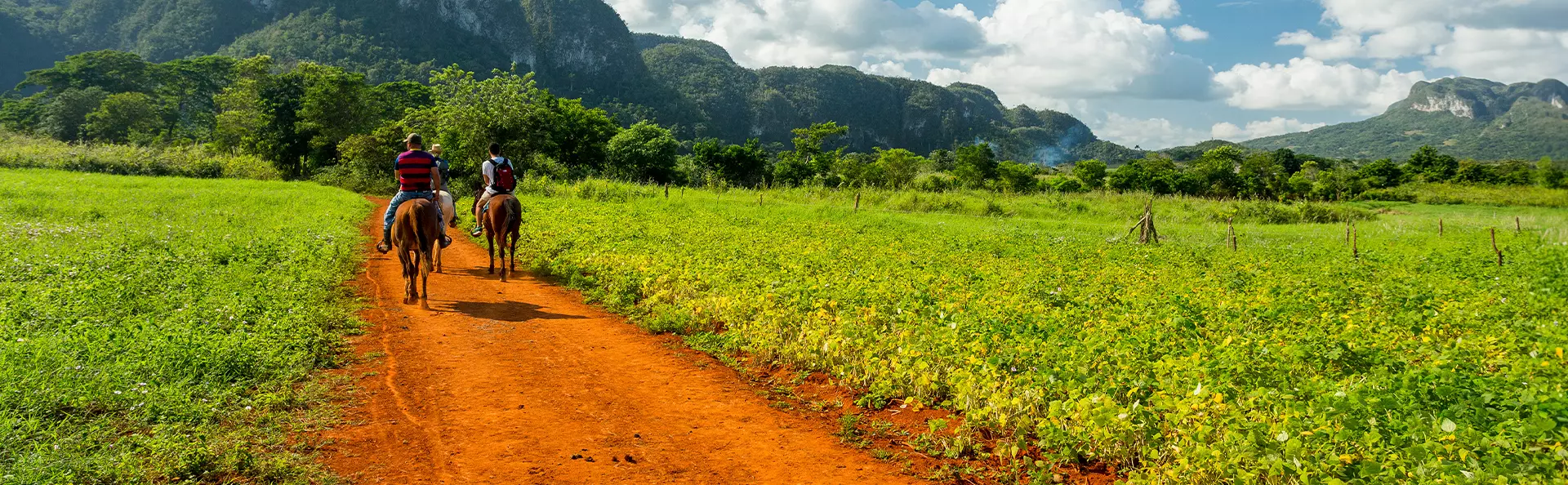 Riding in Vinales, Cuba