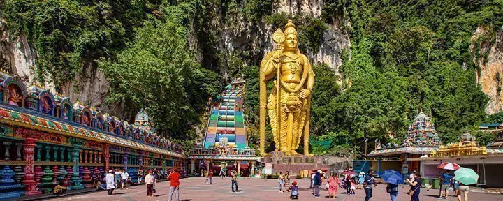 Batu Caves outside Kuala Lumpur, the capital of Malaysia