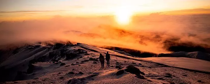 Sunrise on the top of Kilimanjaro