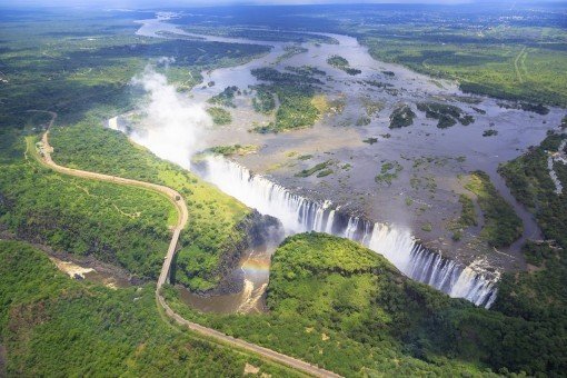 Victoria Falls from the air