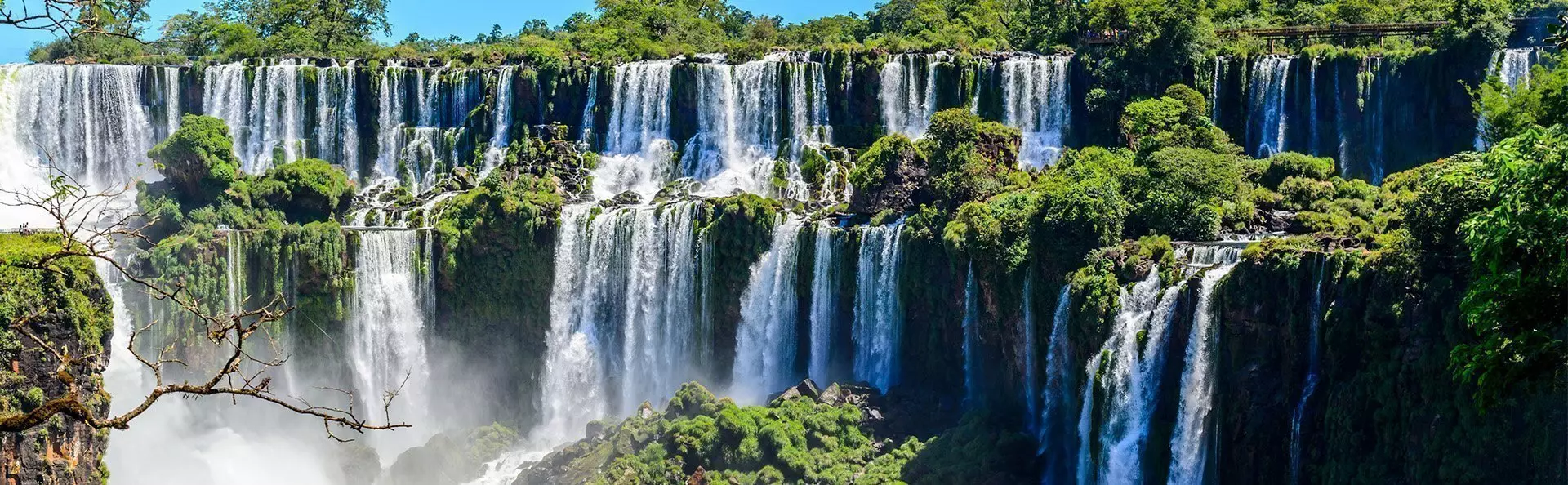 Iguazu Falls in Argentina, view from Devil’s Mouth