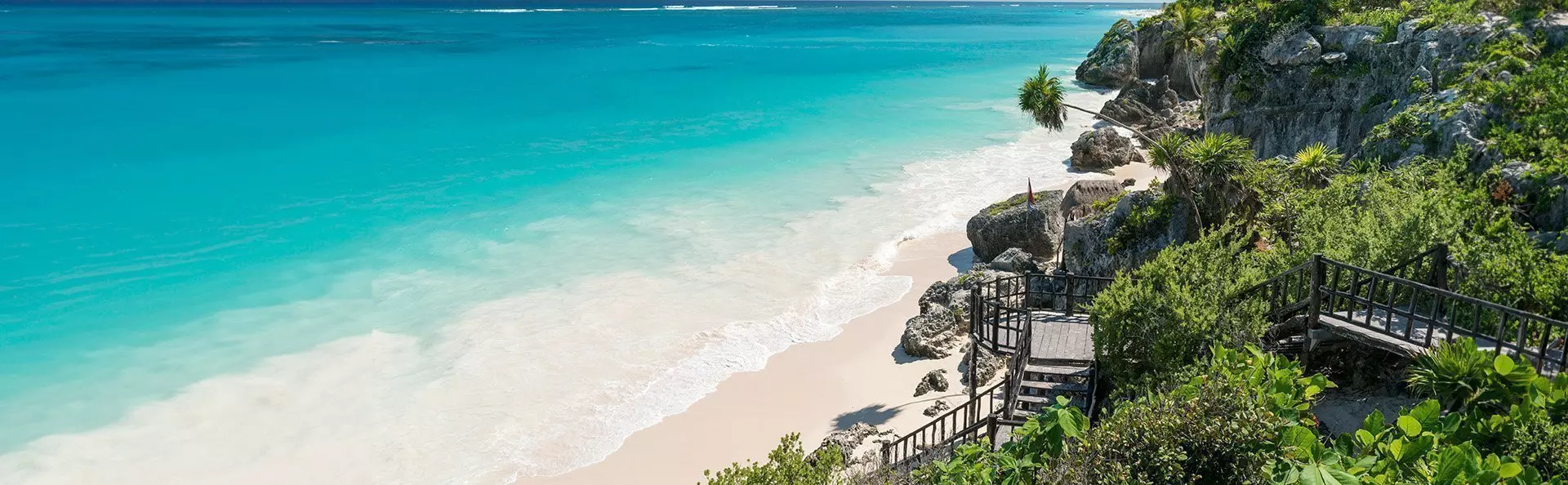 The beach in Tulum, Mexico