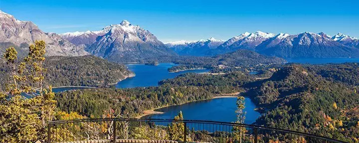 Cerro Campanario viewpoint near Bariloche in Nahuel Huapi National Park, Patagonia in Argentina
