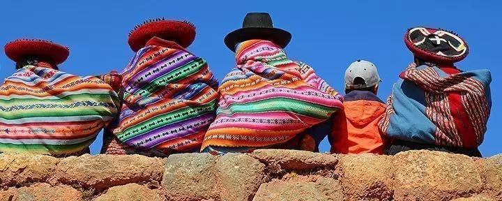 Colourful Quechua women in Cusco