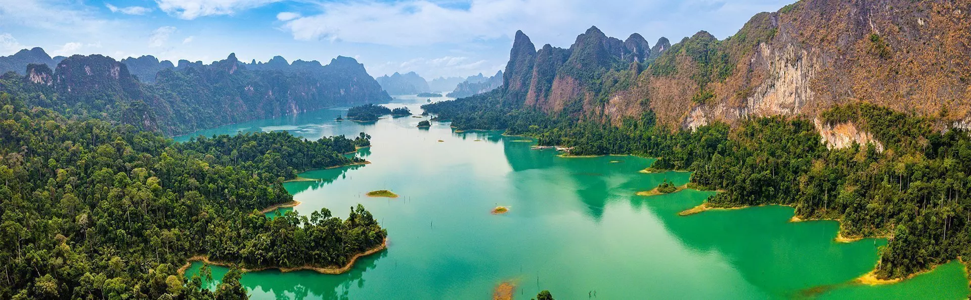 Cheow Lan Lake in Khao Sok, Thailand