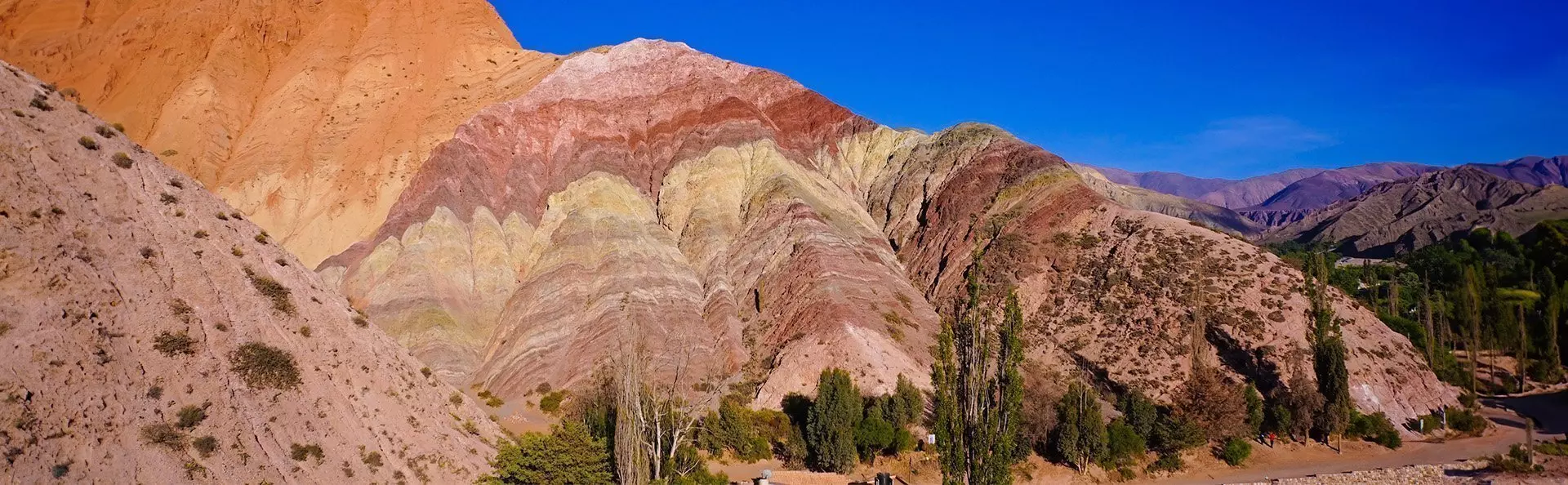 View of Cerro de los Siete Colores, Argentina